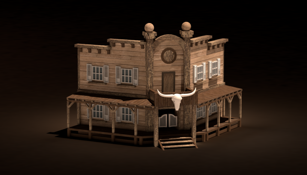 Model of the Saloon, 6th tier dwelling, for the Factory townscreen. By Don_ko