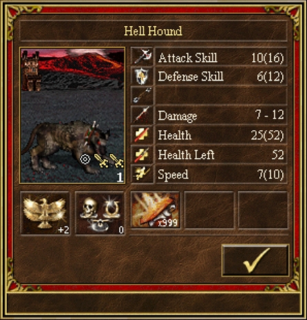 Hell Hound - Ace level with no Warlord’s Banner