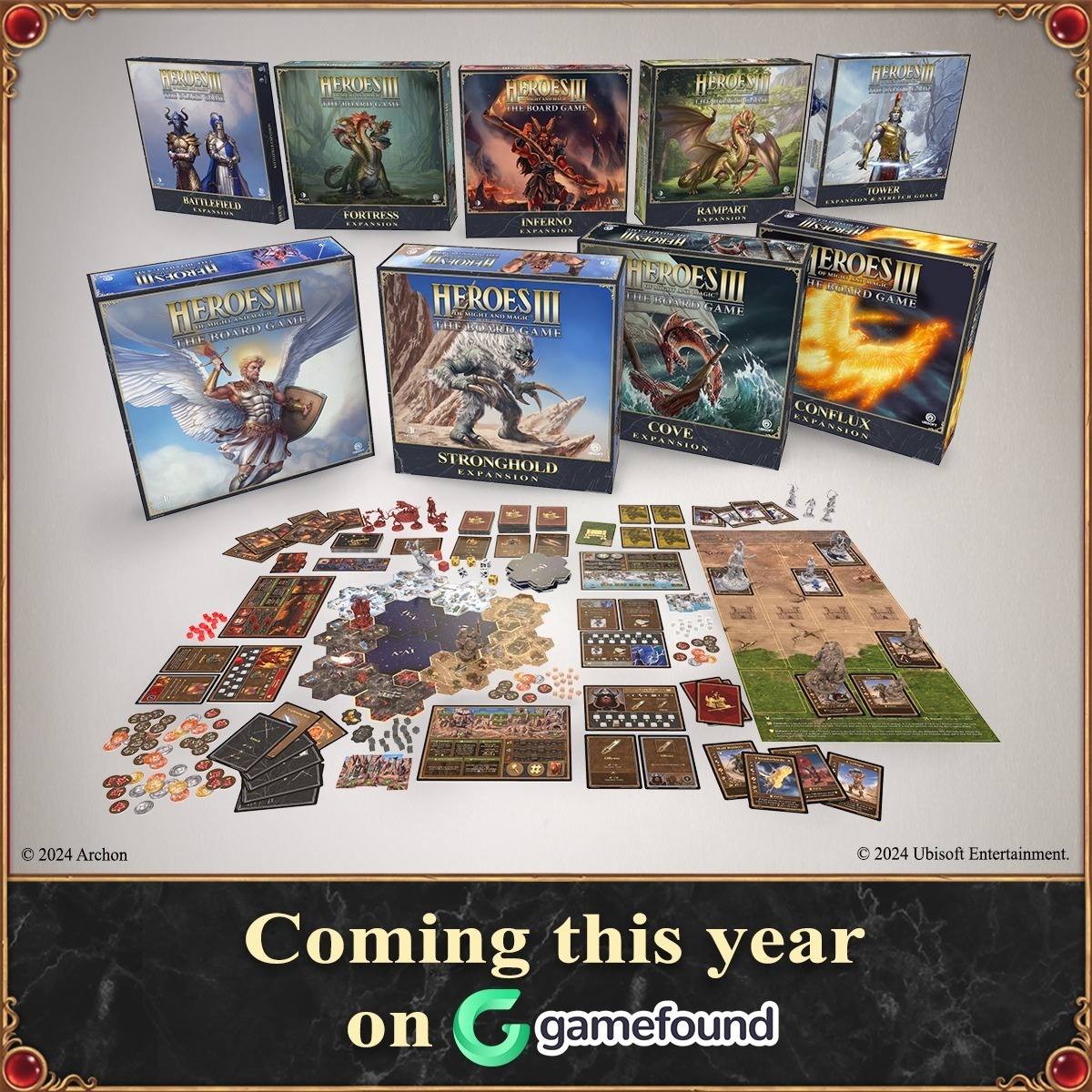 Heroes of Might & Magic III: The Board Game will be available on Gamefound with three exciting new expansions!