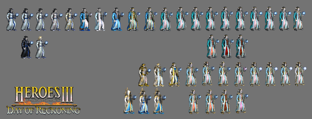 A slightly updated Snow Elf and High Elf evolution chart; note how the Snow Elf’s design is more grounded now, with the fur, while the High Elf is narratively more flexible thanks to his colors