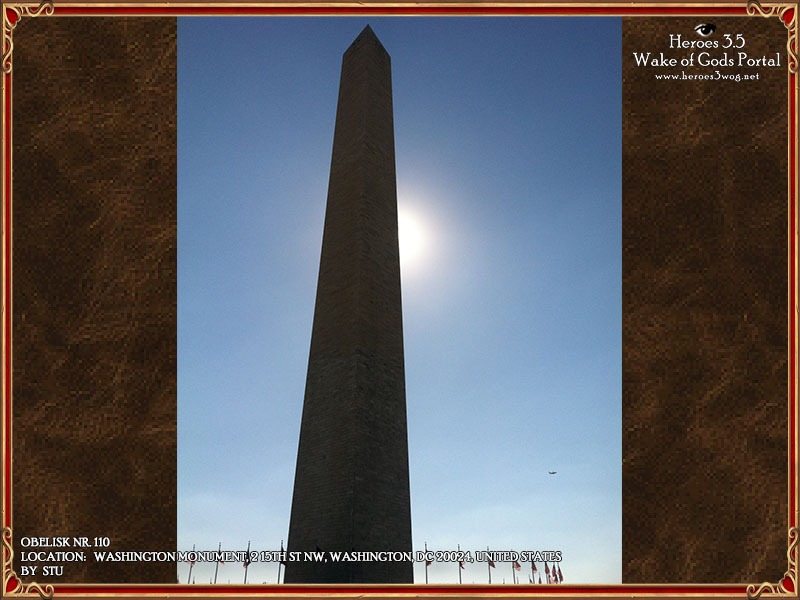 Washington Monument, United StatesCompleted in 1884 and standing over 169 meters tall, the Washington Monument is the world’s tallest stone obelisk. Located on the National Mall in Washington, D.C., it honors George Washington, the first president of the United States, and serves as a defining symbol of the nation's capital.