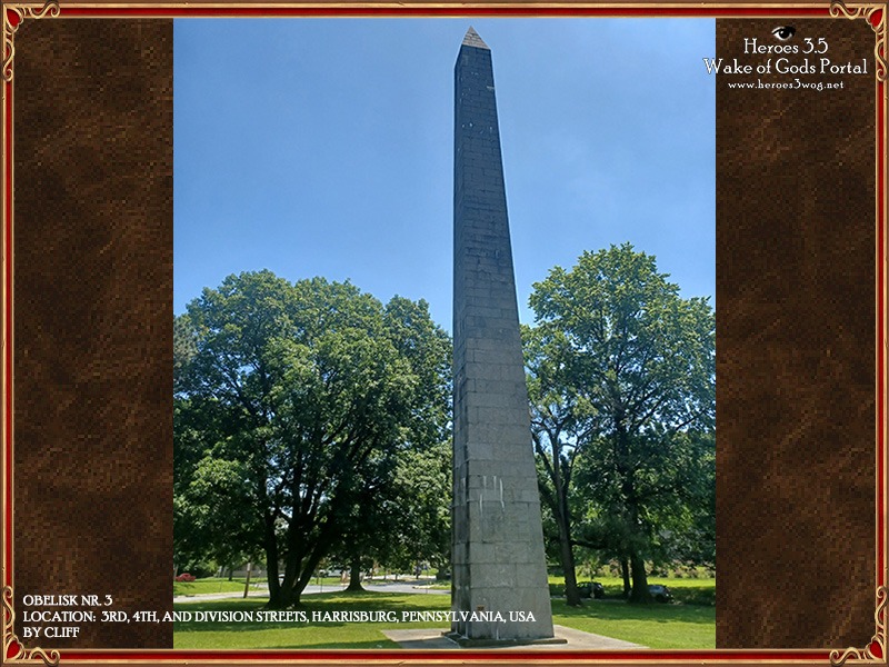 Obelisk at 3rd, 4th, and Division Streets, Harrisburg, Pennsylvania, USAThis granite obelisk, erected in 1869, stands as a Civil War monument honoring soldiers from Dauphin County, Pennsylvania. Its simple yet dignified form pays tribute to those who served in the Union Army and has become a quiet historical landmark within the city.