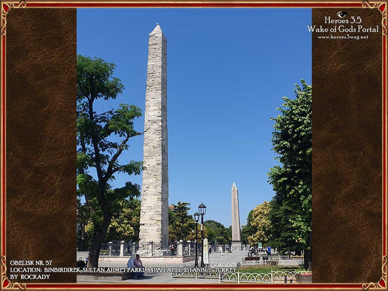Obelisk at Binbirdirek, Sultan Ahmet Parkı, Istanbul, TurkeyKnown as the Obelisk of Theodosius, this monument was originally carved around 1450 BCE during the reign of Pharaoh Thutmose III. It was later transported to Constantinople (modern-day Istanbul) in the 4th century CE by the Roman emperor Theodosius I. Today it stands in the historic Hippodrome of Istanbul, adorned with hieroglyphs and steeped in layered histories.