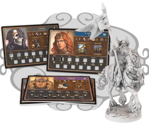 Are you more into Might or interested in Magic? Choose your favorite from a range of iconic Heroes. Become a brave knight, or burn the land as an ominous warlock. Your game, your strategy!