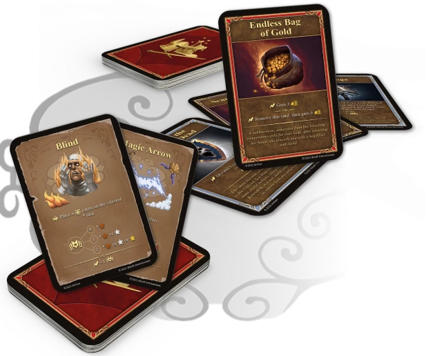 Furnish your Hero with potent enchanted artifacts and an arsenal of spells from four schools of magic. Strive for balance to optimize their capabilities and seize victory.