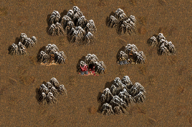 new mountain set for Dirt. Consists of 6 sprites and 3 mines