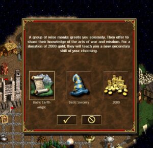 Sanctuary you will be offered a choice between 2 new secondary skills, for the price of 2000 gold.