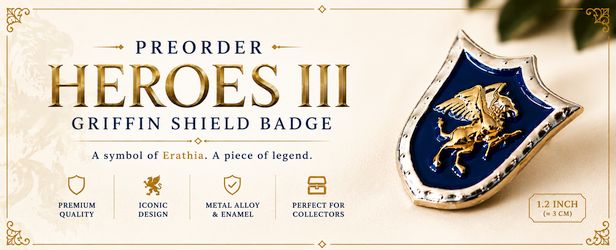 Heroes 3 griffin shield badge